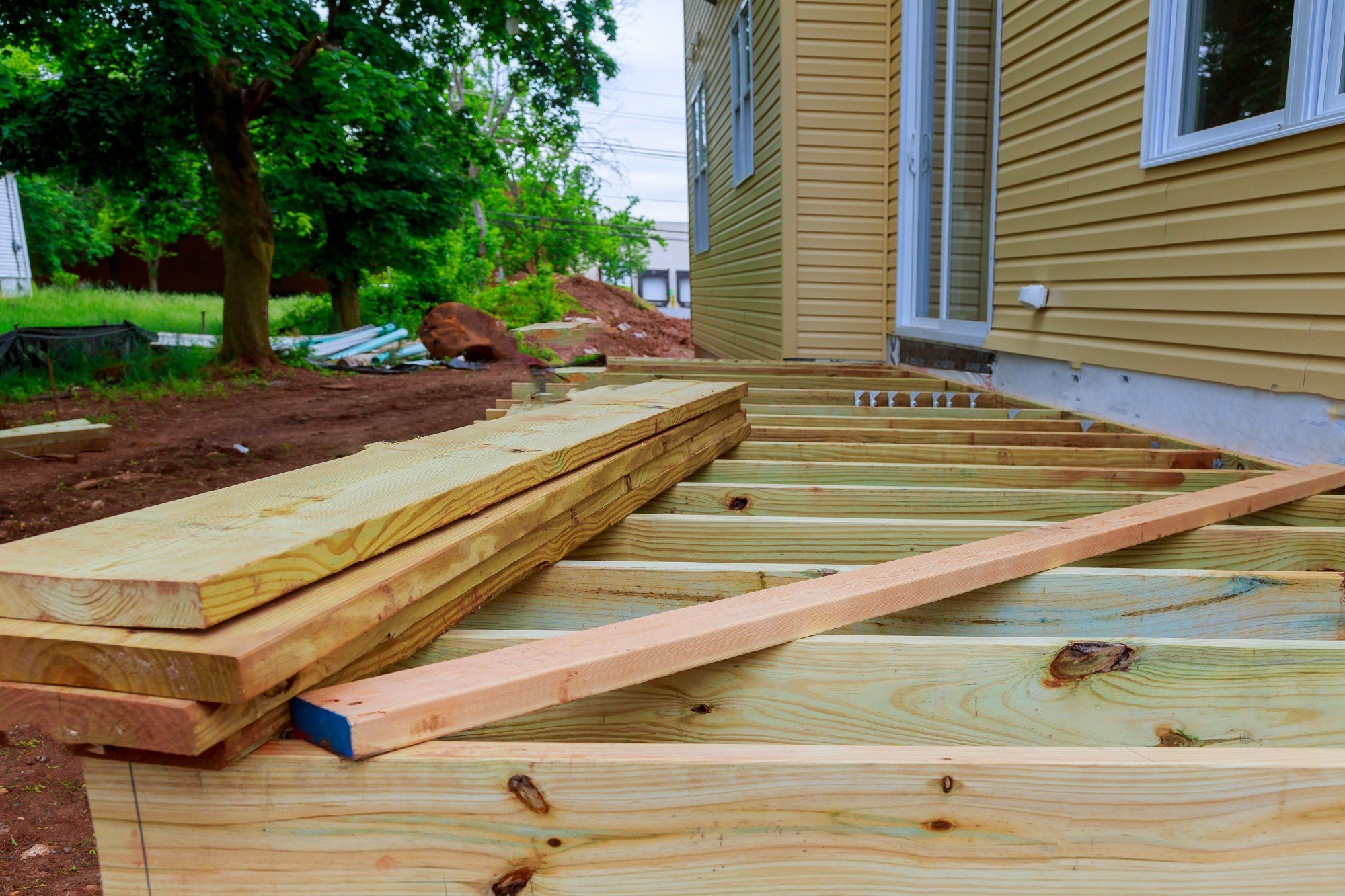 contractors sat preparing for work