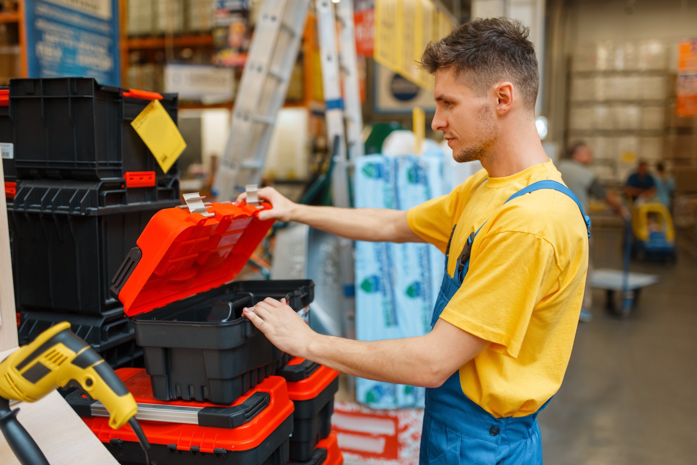 man in a hardware store in texas