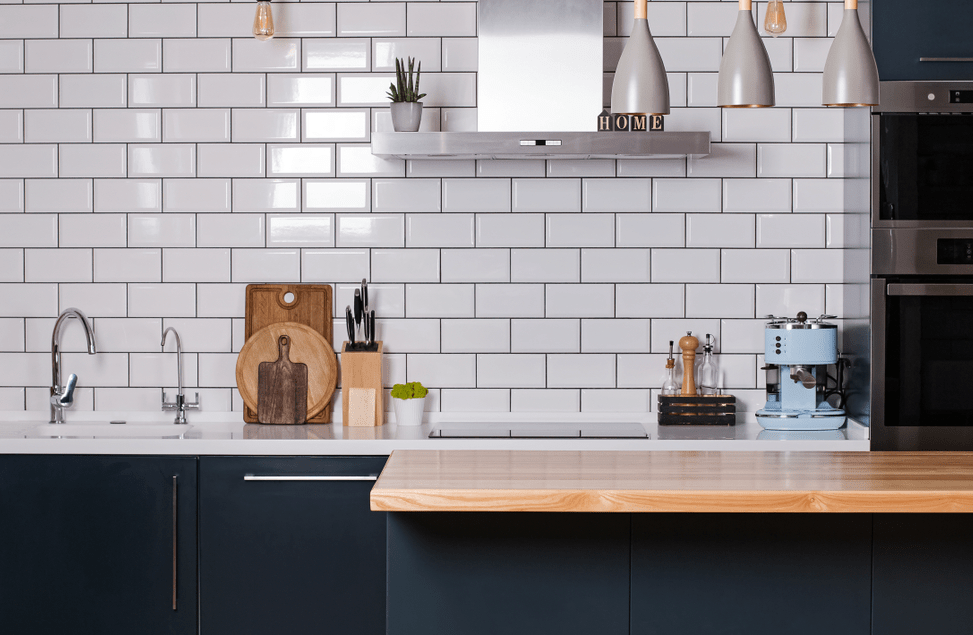 Installing Brick Veneer Backsplash